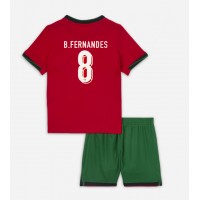 Portugal Bruno Fernandes #8 Fußballbekleidung Heimtrikot Kinder EM 2024 Kurzarm (+ kurze hosen)